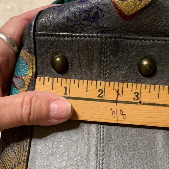 Anuschka Leather Handpainted Butterfly Shoulder Bag NWOT - Picture 12 of 12